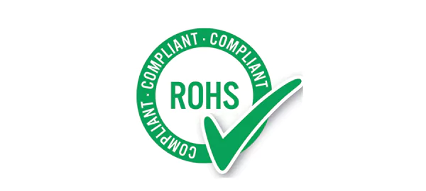 RoHS-certified fused glass contain