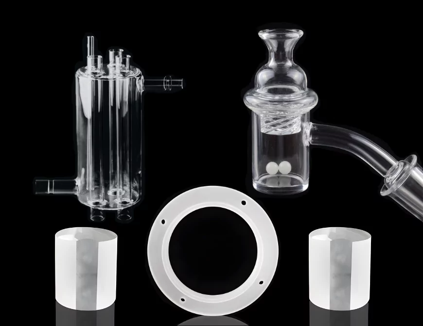 cuarzo partz a medida para operaciones corrosivas y a alta temperatura