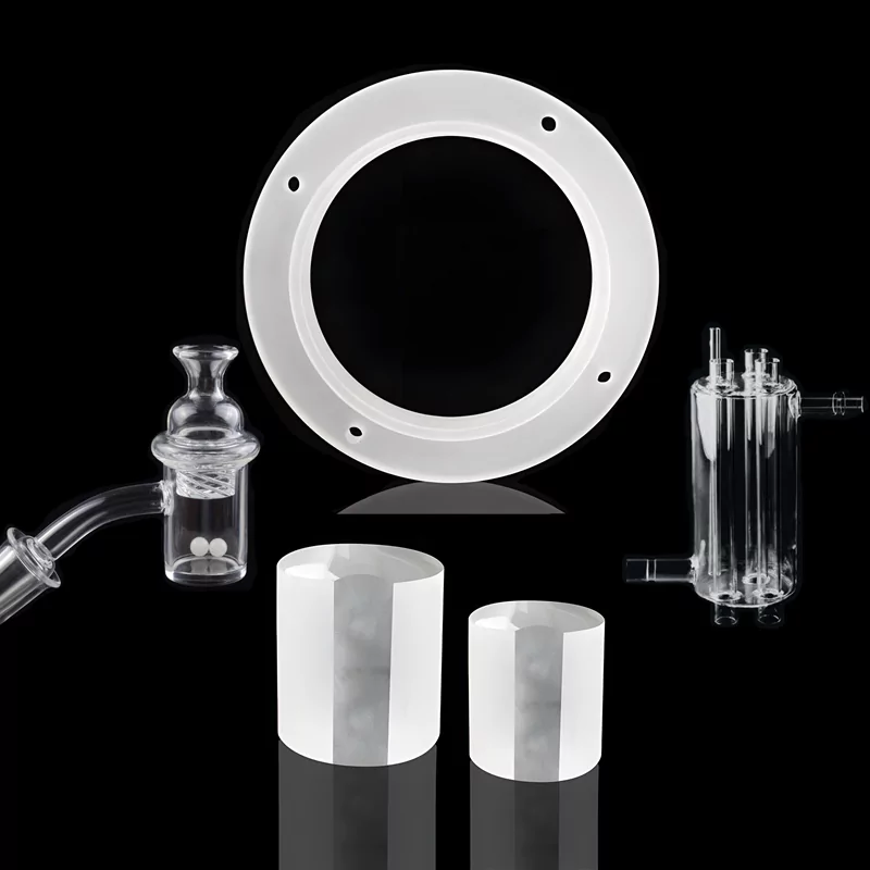 piezas de vidrio de cuarzo para entornos químicos térmicos extremos