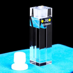 Cubeta de quartzo de fluorescência para análise de espectroscopia