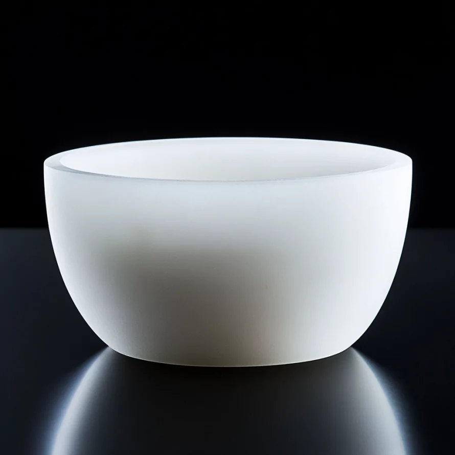 Fused quartz Czochralski crucible for specific crystal pulling requirements