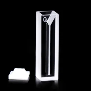 Высокоточная ультрафиолетовая кювета из плавленого кварца с крышкой для лабораторной спектроскопии