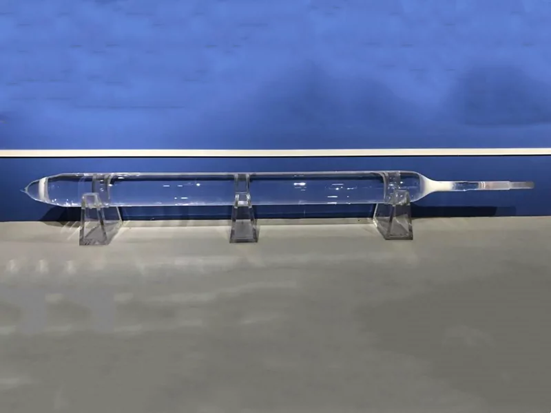 Industrial fiber optic sensing system using quartz optical fiber preform rod technology