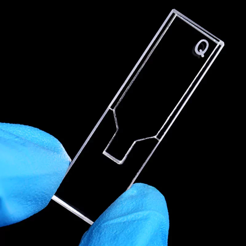 Micro Quartz Cuvette Cell with secure lid for sample containment