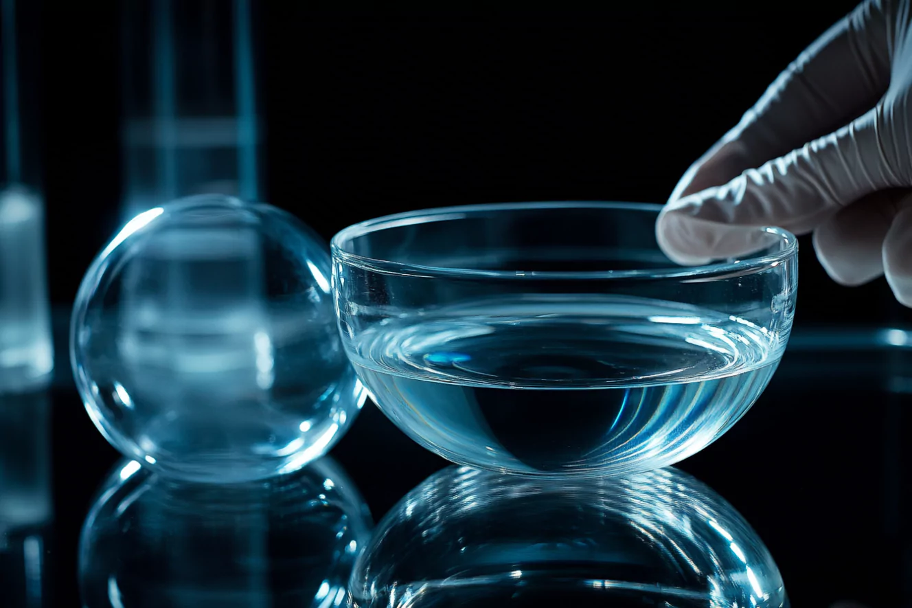 Pharmaceutical laboratory using quartz evaporating dishes