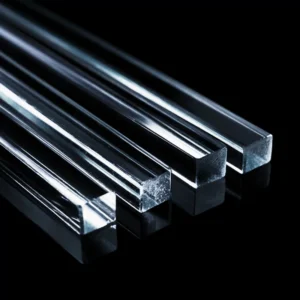 Barra de cuarzo cuadrada pulida con precisión