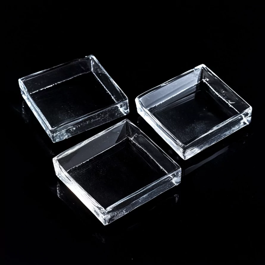 Quartz dish with excellent transmission properties