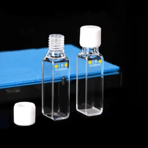 Cubeta de quartzo IV selada com superfícies polidas de precisão para espectroscopia de infravermelho