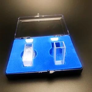 UV Standard Fused Quartz Cuvette Cell Level Bottom with Lid