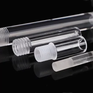 99.99% Yüksek Saflıkta Kuvars Cam Dişli Tüp