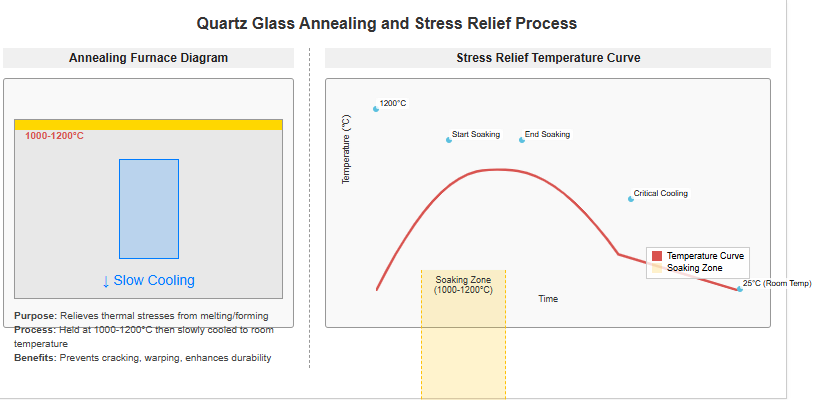 Kuvars camda tavlama ve gerilim giderme