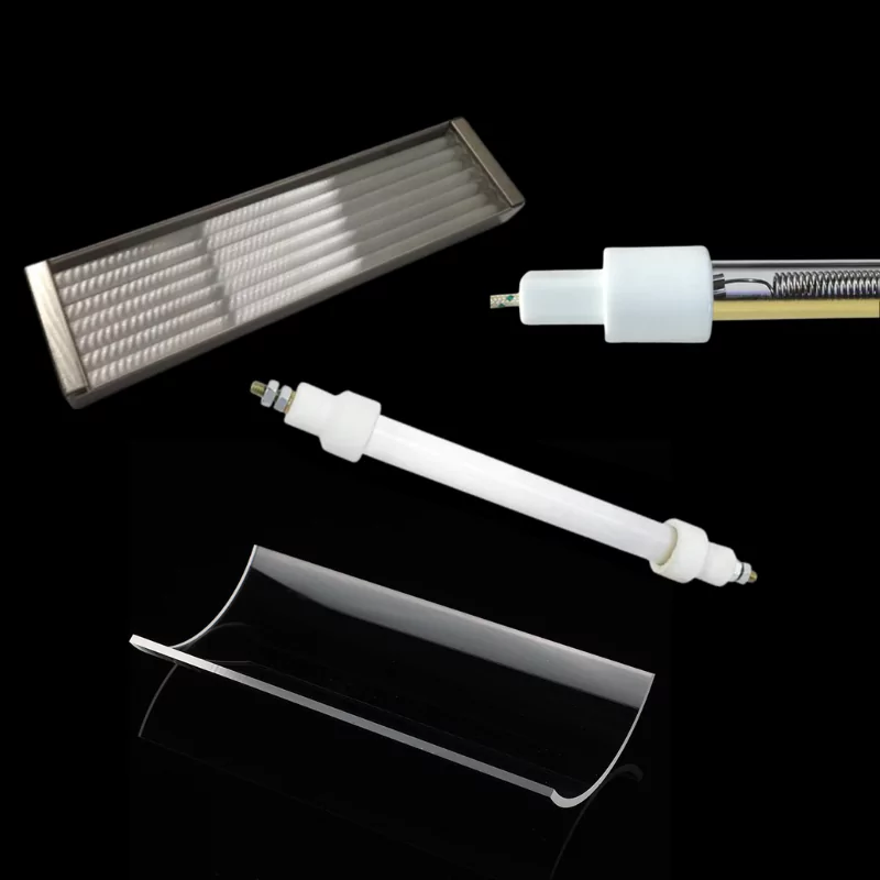 High-performance quartz components designed for infrared heating applications