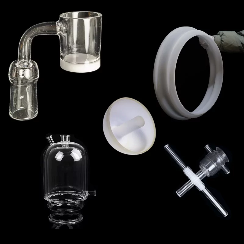 Piezas de cuarzo mecanizadas con precisión a medida para necesidades técnicas de ingeniería TOQUARTZ®.