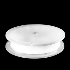 Quartz furnace door material showing high transparency