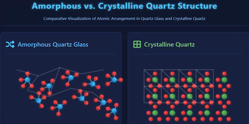 amorphous vs crystalline structure comparison