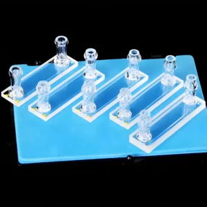 Analytical Grade Quartz Flow Cell with Inlet and Outlet Tubings for UV-Vis Systems