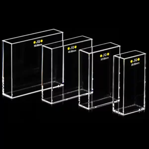 Cross-Axis Excitation 5-Sided Quartz Fluorescence Cuvettes for Polarization Assays