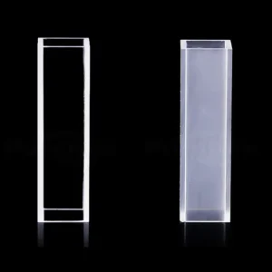 Cubeta de cuarzo de alta pureza y doble paso UV para aplicaciones de espectroscopia