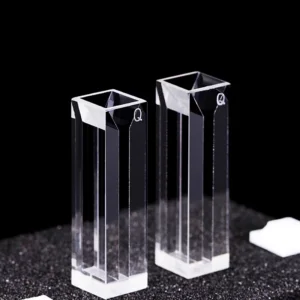 Çevresel Analiz için PTFE Kapaklı, Cihazla Uyumlu Kuvars Mikro Floresan Küvet