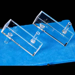 Low-Background Signal-Stable Quartz Fluorescence Flow‑Through Cell with Glass Tube Connectors