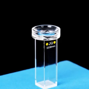 Precision-Flow Quartz Cuvette with Funnel Tops for Continuous Spectroscopy