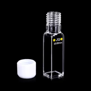 Прецизионная ультрафиолетовая кювета из плавленого кварца с завинчивающейся крышкой для лабораторного анализа