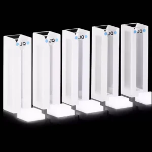 Spektral Absorbans Testi için Hassas Uyumlu Optik Geometrili Buzlu Kuvars Kapaklı Mikro Küvet