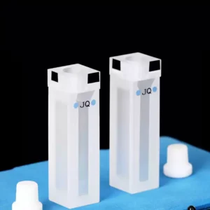 Spektrofotometri için PTFE Tıpalı Hassas Uyumlu Kuvars Küvet