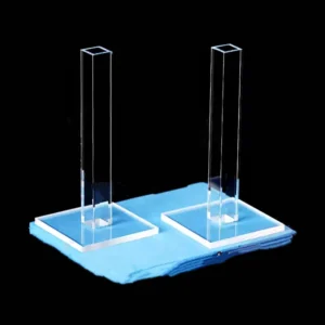 Signal-Stable Four-Sided Optical Quartz Flow Cell Fluorescence Cuvettes for Analysis