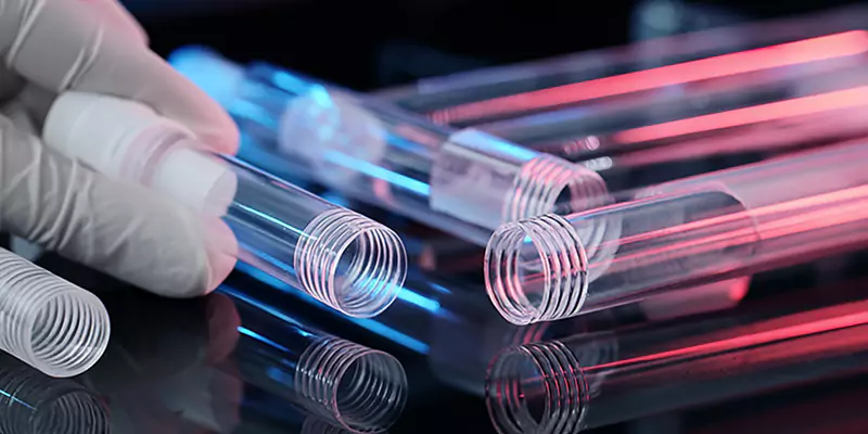 Tubos de cuarzo roscados Tubos de cuarzo roscados