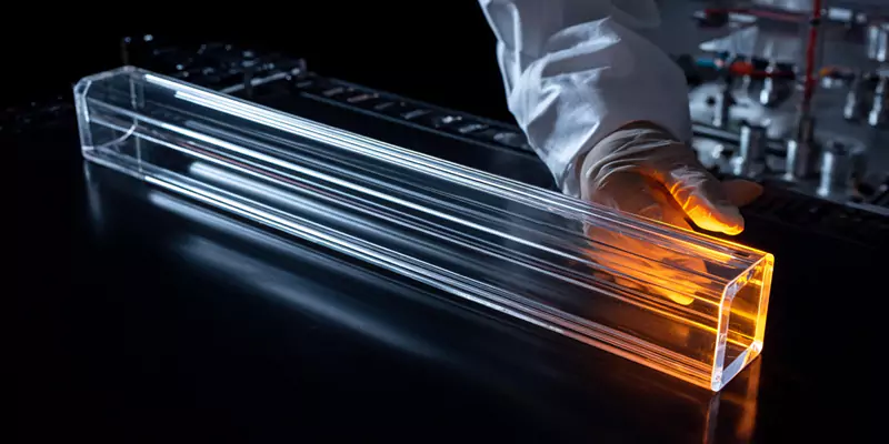 Tubo cuadrado de cuarzo