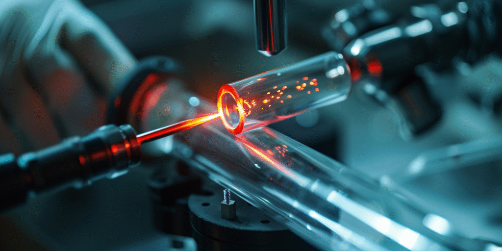 ¿Cuándo resulta más rentable cortar tubos de cuarzo con láser que con discos de diamante?