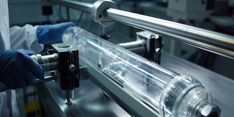 What Pressure Values Exist at Different Temperature Zones in Heated Tubes?