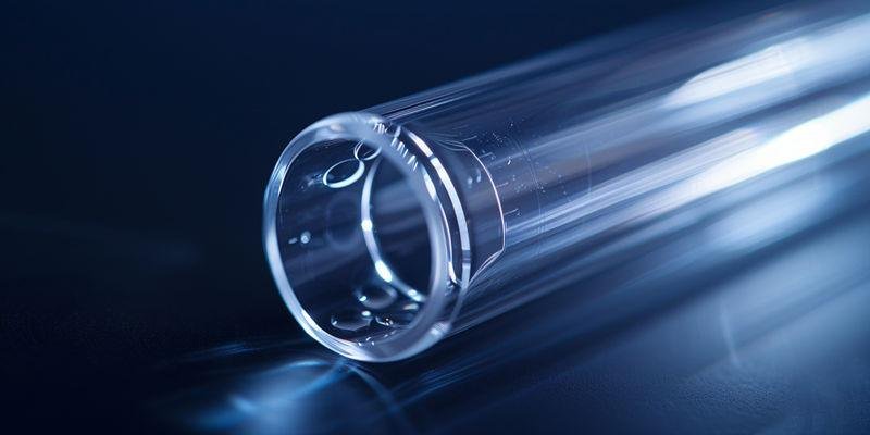 Como a contaminação da superfície reduz a transmissão do tubo de quartzo?