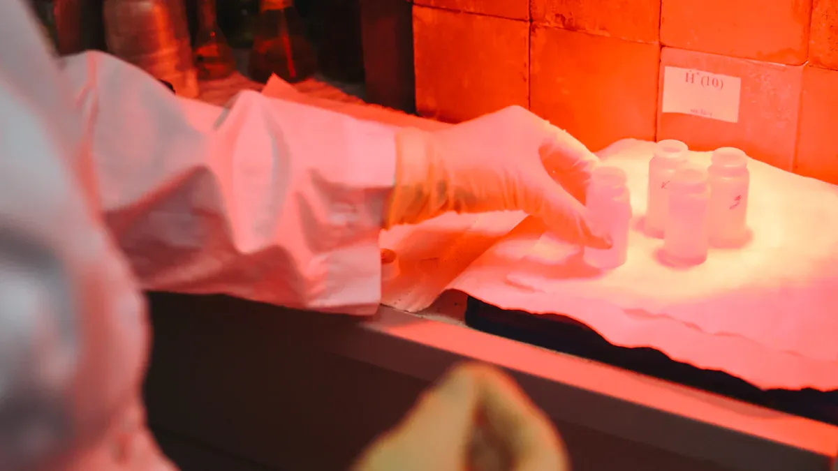 ¿Qué umbral de temperatura determina la elección del material entre cuarzo y borosilicato?