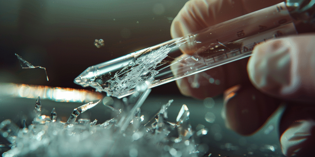 O que causa falhas no corte de tubos de quartzo e como evitar danos às bordas?