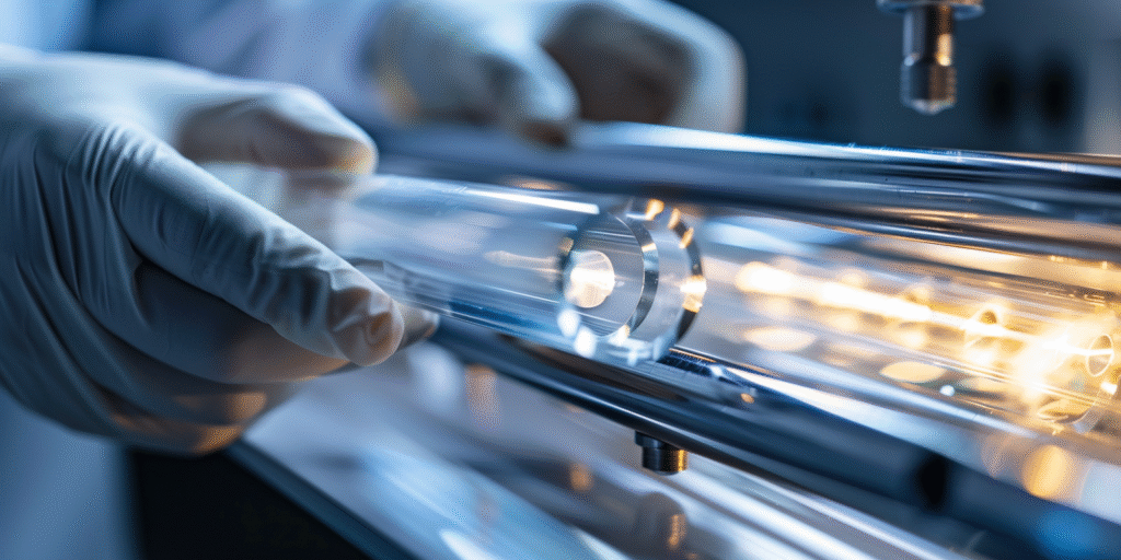 Como cortar tubos de vidro de quartzo sem lascar para aplicações em laboratório?