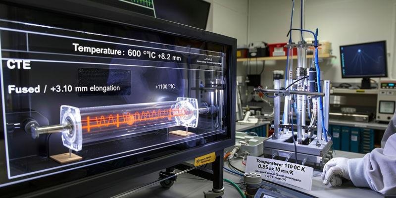 What Compositional Factors Create the 6-18× Thermal Expansion Difference Between Quartz and Glass Tubes?