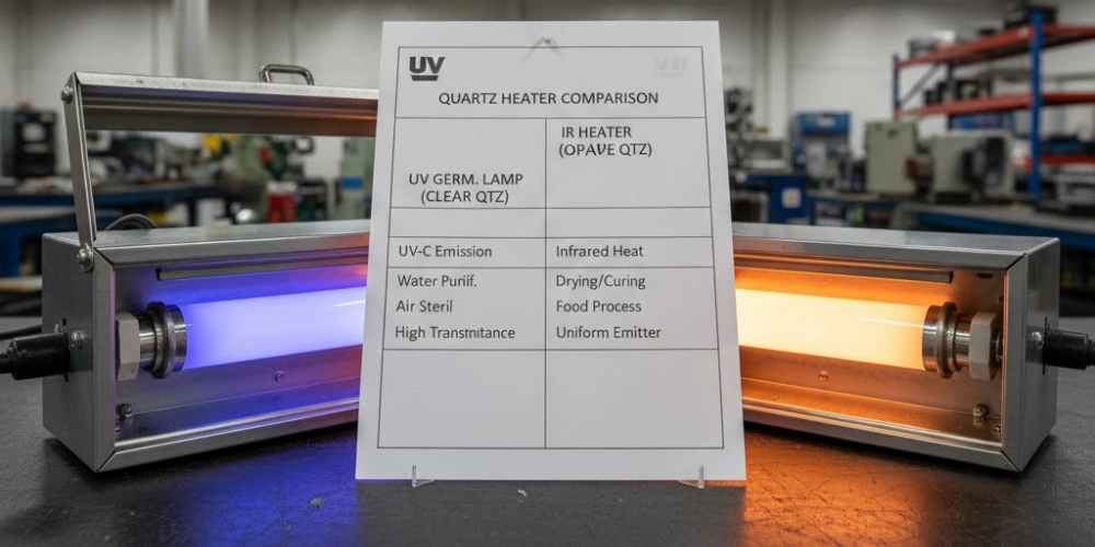 Application-Matched Transparent Quartz Tubes for Industrial Scenario Selection Demonstration