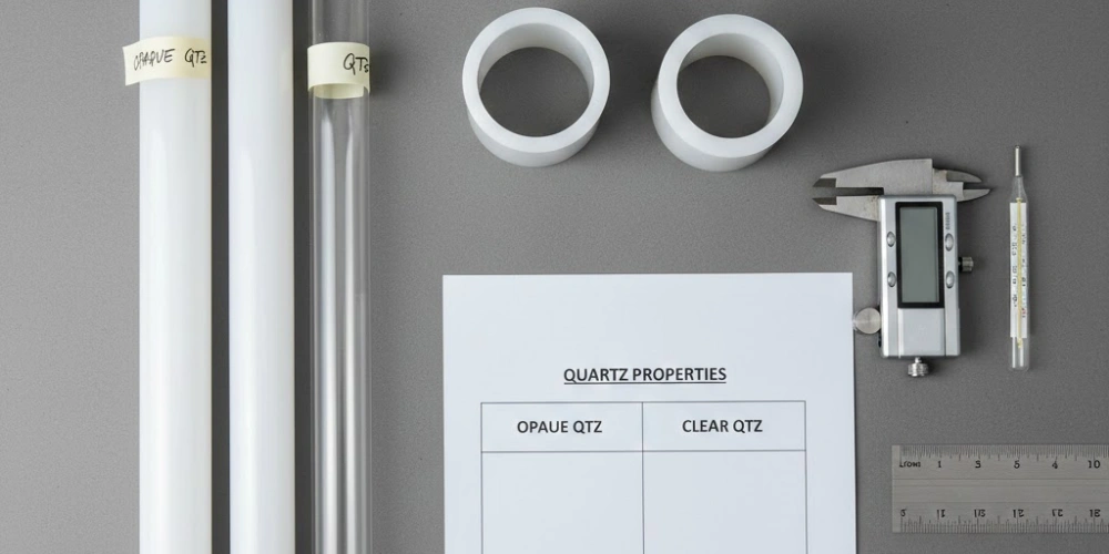 Comparative Transparent Quartz Tubes for Full Material Performance Matrix Reference