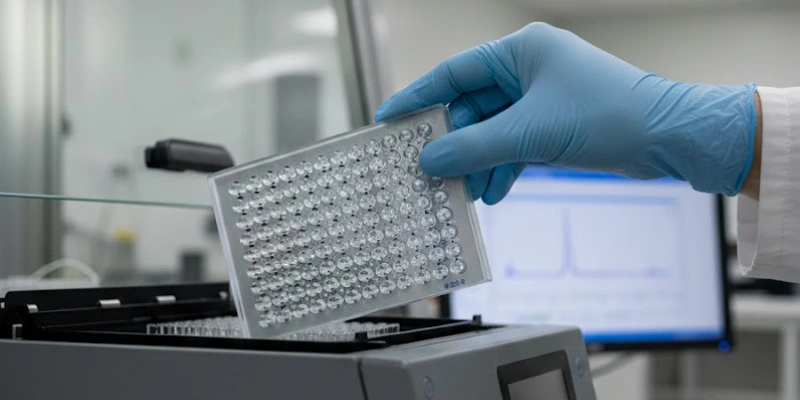 Совместимые кварцевые 96-луночные планшеты для измерения УФ-абсорбции с помощью микропланшетного ридера