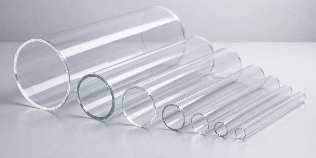 Fused quartz glass tubes displaying true surface condition and mechanical properties Fused quartz glass tubes displaying true surface condition and mechanical properties