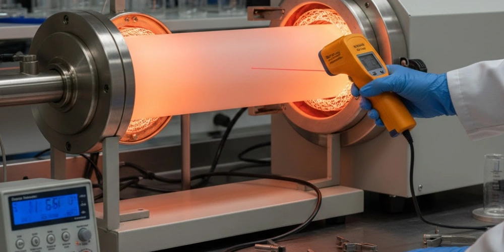 High-Temperature Opaque Quartz Tube for Thermal Property Characterization in Laboratory Furnaces