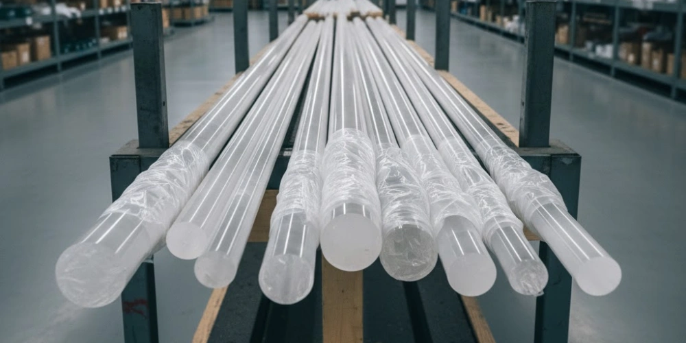 Industrial-Grade Quartz Rod for Manufacturing Facility Storage and Preparation