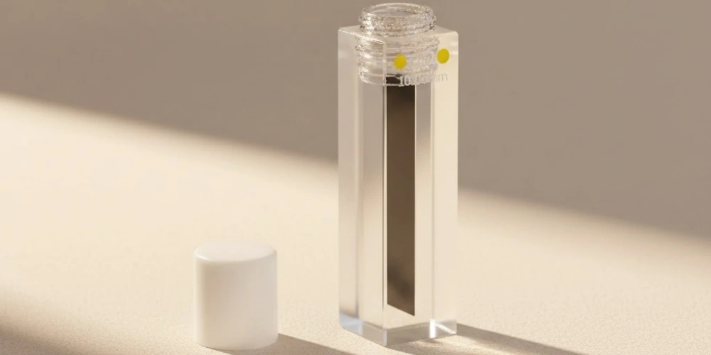 JQ-labeled micro quartz cuvette