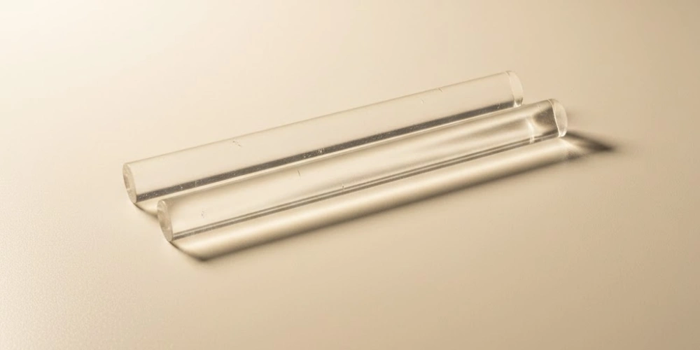 Optical-Grade Quartz Rod for Technical Product Documentation and Material Reference