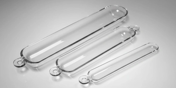 Precision Quartz Combustion Boat for Multi-Unit Laboratory Storage Presentation
