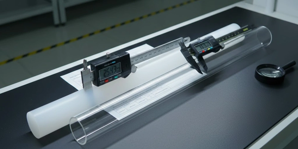 Precision-Tolerance Transparent Quartz Tubes for Dimensional Specification Verification