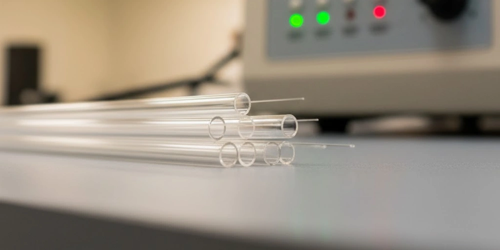 Precision quartz capillary tube for gas chromatography instrument sample introduction Precision quartz capillary tube for gas chromatography instrument sample introduction