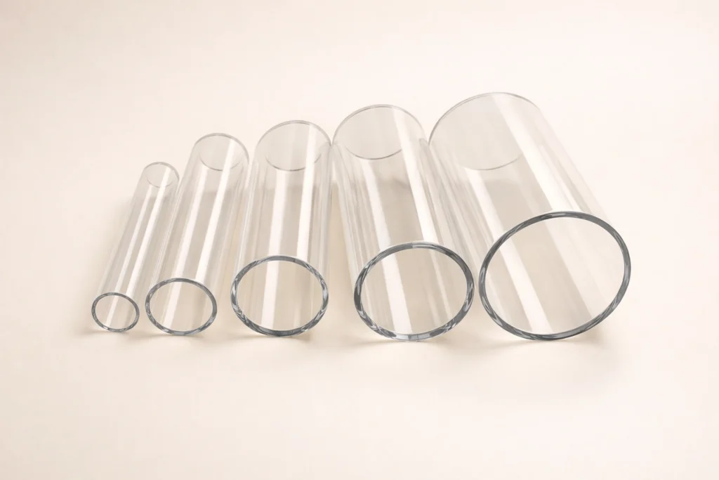 Quartz Glass Tubes Full Size Range and Fabrication Capabilities